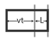 Два фотоэлектрических датчика для измерения длины стекла: (P)(S)